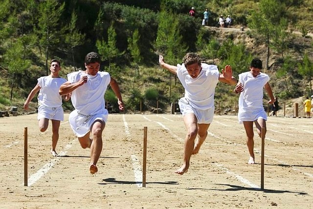 Ancient Nemea - Crossing the finishing posts